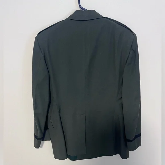 1956 U.S. Army Transportation Corps Wool Serge Coat Vintage Military Jacket 41R